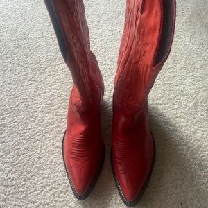 These Boots are made for WalkN! New Red Leather Western boots, Sz 6.5, $190